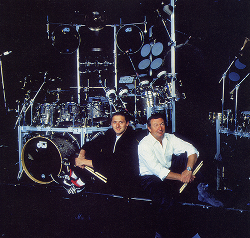 Pink Floyd Nick Mason Gary Wallis 1994 DW and Dauz Drums