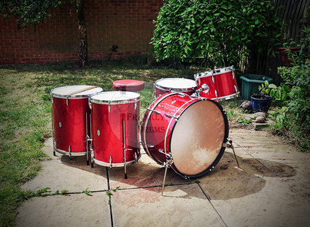 1945c Ajax Boosey & Hawkes De-Luxe Drum Kit