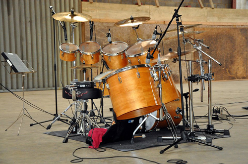 Recording Phil Collins Pearl Drums 2012